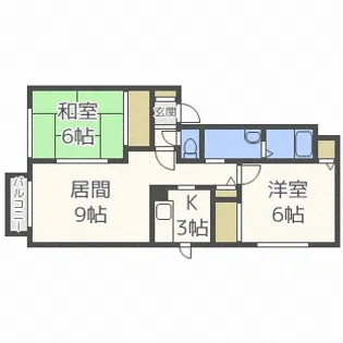 シャンドゥ94【1階】の間取り