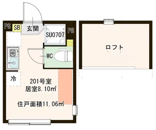 ハーモニーテラス小岩south【2階】の間取り