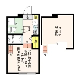 Bloom北千住【2階】の間取り