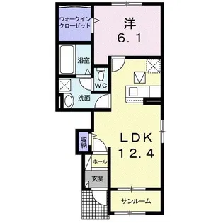 サン・ディア・ベルジュ II【1階】の間取り