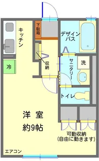 ルミエール並木【1階】の間取り