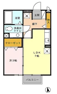 ルミナスハイムI【1階】の間取り