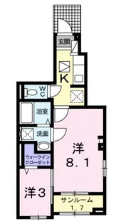 愛知県名古屋市緑区鳴子町2【アパート】の間取り
