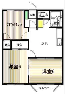 住吉コーポA【1階】の間取り