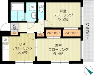 アネックスガーデン【2階】の間取り