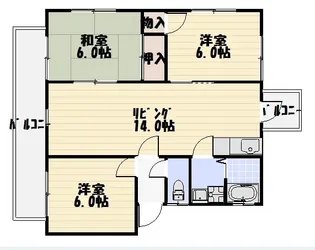 メゾン清和【2階】の間取り