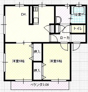 ルーレルハイムII【2階】の間取り