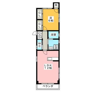 第3ビラグリーン【2階】の間取り