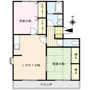 福岡県久留米市東櫛原町【アパート】の間取り