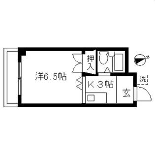 第三オモテハイツ【1階】の間取り