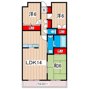 常豊共同ビル【3階】の間取り