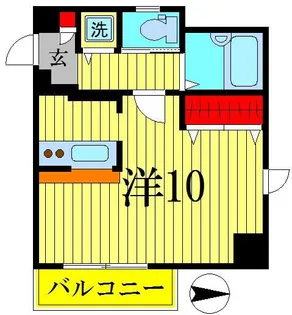 レニエ・ラ・ヴェルトゥ【9階】の間取り