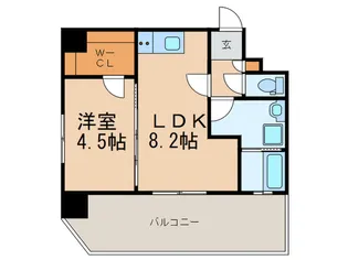 プレベール平尾駅前【6階】の間取り