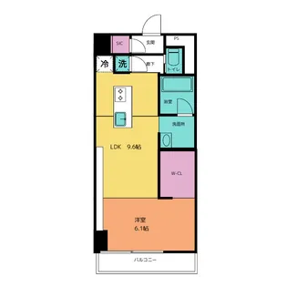 SK BUILDING-901【4階】の間取り