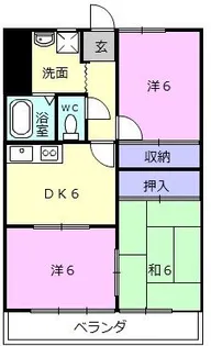 メゾンレオ【2階】の間取り