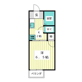 ひかりハイツB棟【2階】の間取り