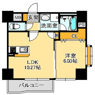 Duo(デュオ)【5階】の間取り
