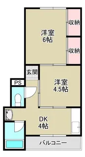 平野マンション【2階】の間取り