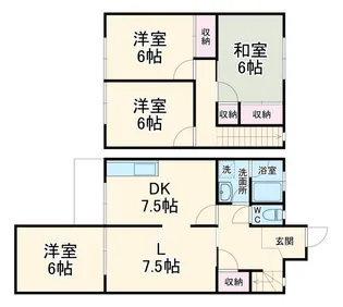 静岡県浜松市中央区東三方町【一戸建】の間取り