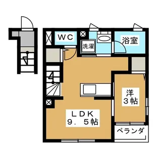 エクセラン下井草【2階】の間取り