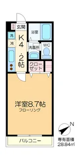 Eos Court【4階】の間取り