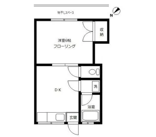 ブルーハイツ滝【1階】の間取り