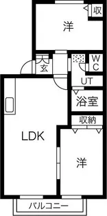 岐阜県岐阜市柳津町高桑1【アパート】の間取り