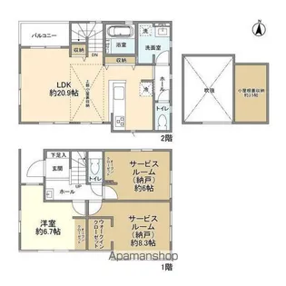 東京都日野市大坂上4【一戸建】の間取り