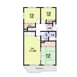 百合ヶ丘社宅【1階】の間取り