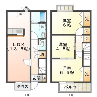 三重県四日市市大字日永【一戸建】の間取り