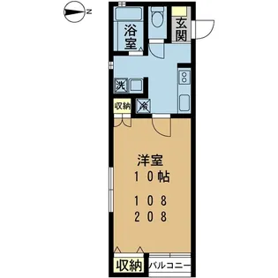 アベニール笹口【1階】の間取り
