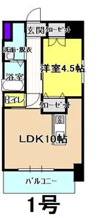 ローゼンコート禄屋【13階】の間取り