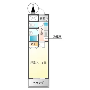 トワニマンション【9階】の間取り