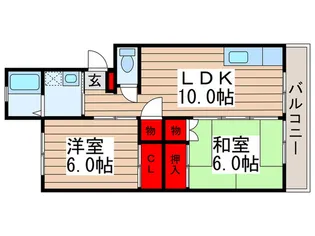 小松コーポI【1階】の間取り
