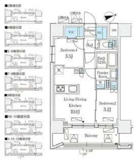 リビオメゾン御茶ノ水EAST【4階】の間取り