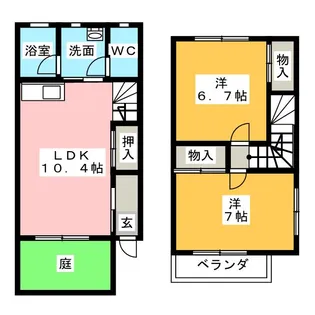 アプト エーデルワイスの間取り