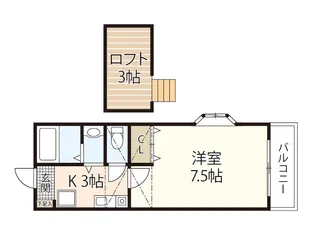 オレンジハウス【2階】の間取り