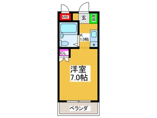 シャイングレ-ド21【3階】の間取り