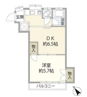 ラフアハイツ新百合【2階】の間取り