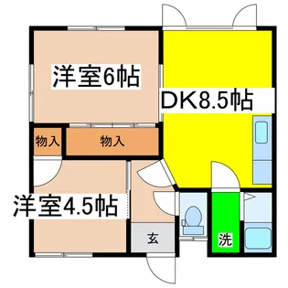 コーポ紬【1階】の間取り