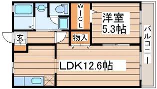 ヴィーブル【1階】の間取り