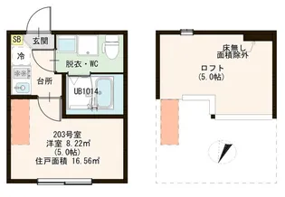 テラス西瑞江【2階】の間取り