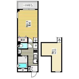 ピア中通【6階】の間取り