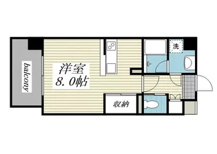 ヴィアーレ広瀬【4階】の間取り