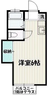 東京都多摩市唐木田1【アパート】の間取り
