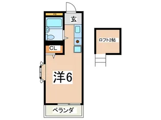 リバ-サイド21【2階】の間取り