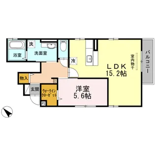 広島県東広島市八本松飯田8【アパート】の間取り