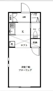 東京都新宿区上落合2【アパート】の間取り