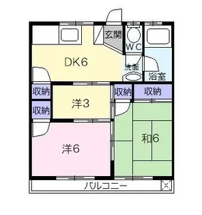 泉ハイツ久保A【1階】の間取り