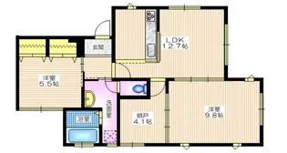 神奈川県藤沢市鵠沼神明5【マンション】の間取り